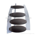 2014 New Christmas 4 tier food display rack acrylic food stand cp140604003